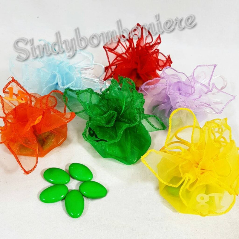 Sacchettini bomboniere 18 anni originali ed economici 1 euro confetti inclusi