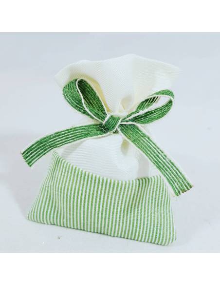 Sacchetto fai da te in cotone con fiocco in juta