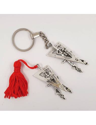 BOMBONIERE SQUADRETTA COMPASSO pinza LAUREA NO CONFETTI nappina o portachiavi INGEGNERIA ARCHITETTURA TECNICA