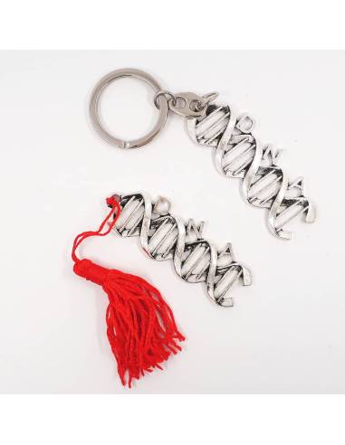 Pendente ciondolo Dna piatto nappina rossa o portachiavi per confezionare bomboniere laurea biologia online