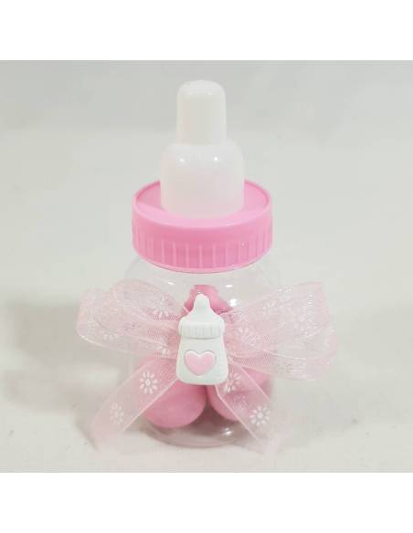 Bomboniere portaconfetti biberon nascita rosa