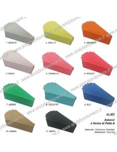 5 ASTUCCI A FORMA DI FETTA 10X3CM PORTACONFETTI FAI DA TE CONFEZIONE BOMBONIERA