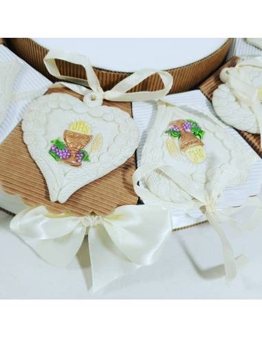 torta bomboniera comunione CUORI