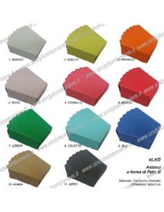 ASTUCCI A FORMA DI FETTA 9X6X3CM PORTACONFETTI FAI DA TE CONFEZIONE BOMBONIERA