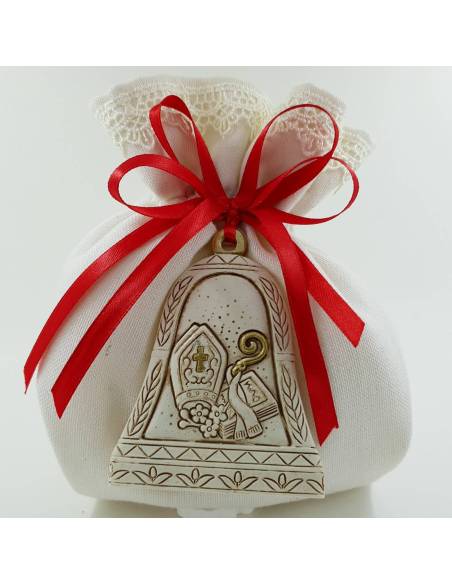 Bomboniere cresima sacchetti portaconfetti con applicazione