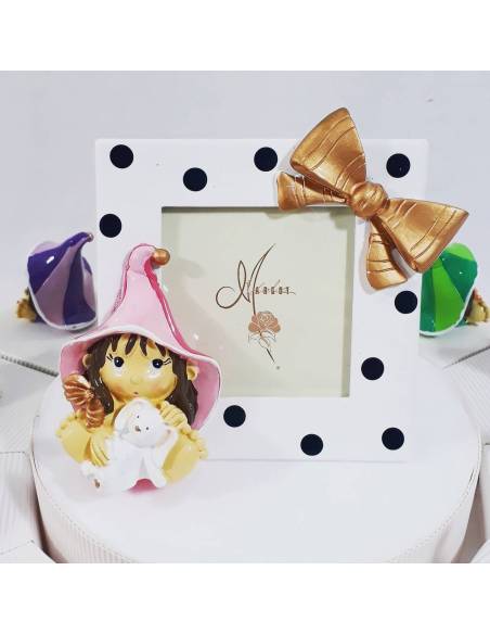 Torta porta bomboniere streghetta pixie colorate