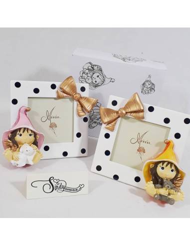 Cornice portafoto streghetta pixie bomboniere originali