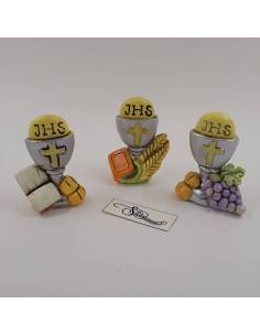 Particolare bomboniere per Prima Comunione calice decorato