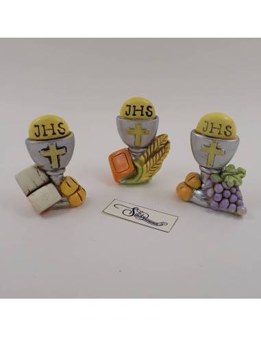 Particolare bomboniere per Prima Comunione calice decorato