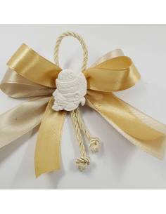 BOMBONIERE SEGNAPOSTO per cresima comunione battesimo matrimonio molletta con angioletti musicisti