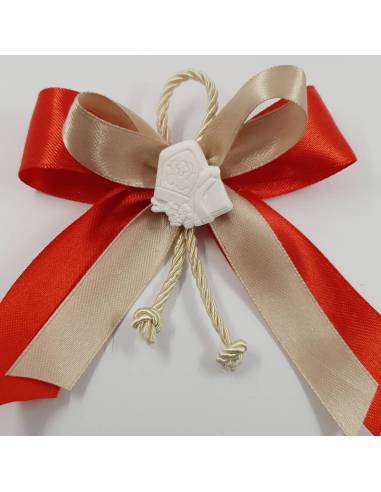 BOMBONIERE SEGNAPOSTO per cresima comunione battesimo matrimonio molletta con angioletti musicisti