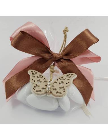 BOMBONIERE SEGNAPOSTO per cresima comunione battesimo matrimonio molletta con angioletti musicisti