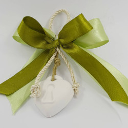 Segnaposto matrimonio economici confetto cuore appendino 2