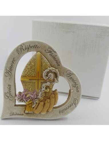 Particolare quadretto Cresima, bomboniera con simboli