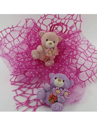 Magnete orso bomboniere nascita bambina