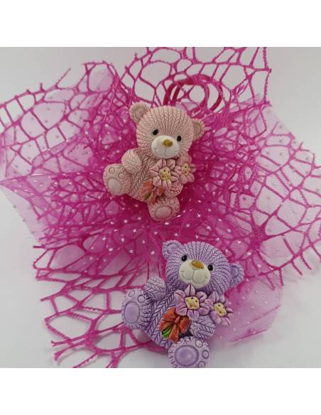 Magnete orso bomboniere nascita bambina