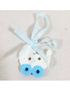 Bomboniere nascita bimbo pendente carrozzina