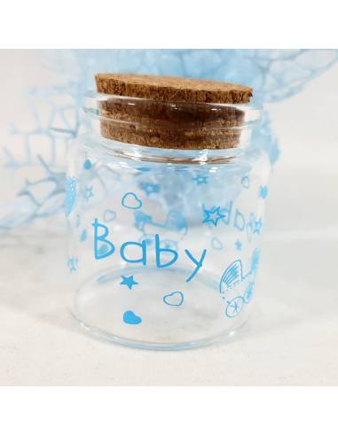 Particolare portaconfetti nascita per maschietto