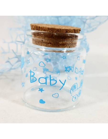 Particolare portaconfetti nascita per maschietto