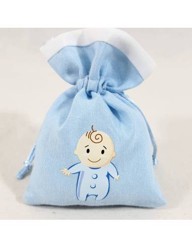 Portaconfetti azzurro per nascita bimbo|Bomboniere Nascita|Sindy Bomboniere