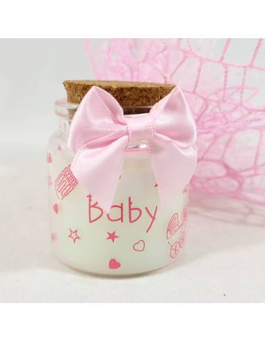 Bomboniere utili per Battesimo bimba, candela profumata