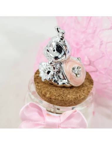 Bomboniere Battesimo per femminuccia, candela profuma con coccinella