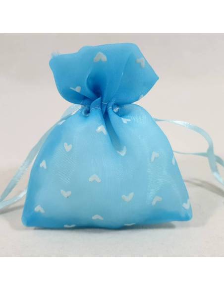 Sacchettino celeste per nascita maschietto