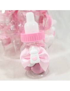 Bomboniere biberon rosa nascita bimba