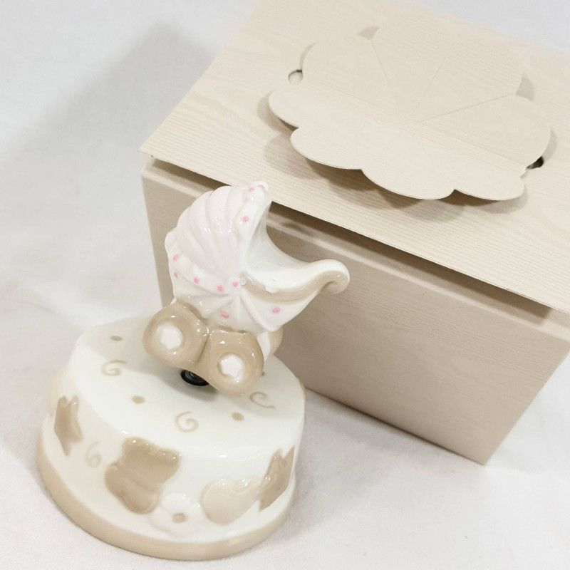 Bomboniere Battesimo utili carillon in ceramica