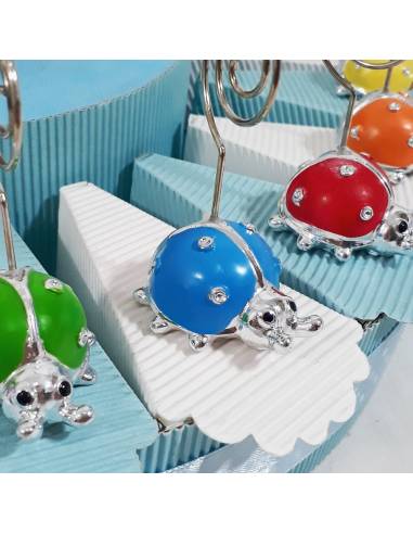 TORTA BOMBONIERA COCCINELLA CLIP COLOR BOMBONIERA NASCITA BATTESIMO COMUNIONE CRESIMA COMPLEANNO