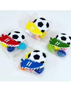 Scatoline portaconfetti bomboniere calcio scarpetta e pallone