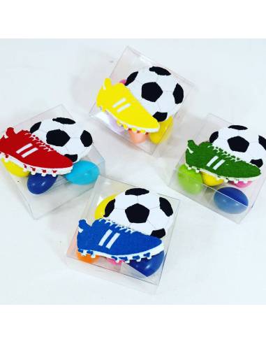 Scatoline portaconfetti bomboniere calcio scarpetta e pallone