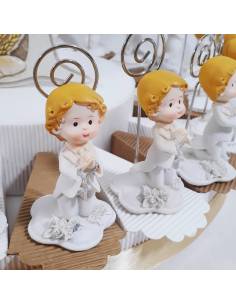 Bomboniere Prima Comunione clip maschio preghiera calice Carlo Pignatelli 2