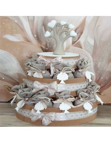 Sacchetti comunione albero della vita gessetto pendente