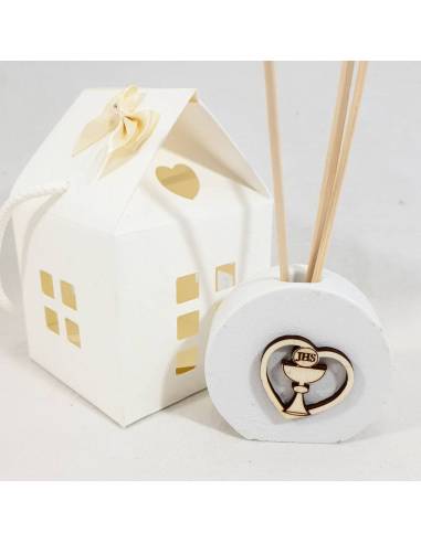 Profumatore bomboniere comunione cuore calice