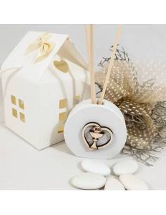 Profumatore bomboniere comunione cuore calice 2