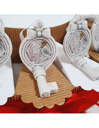 Torta Bomboniera Cresima per bambina o bambino ,Chiavi|Sindy Bomboniere|