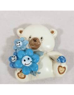 Calamita orsetto pe bomboniere battesimo maschietto 2