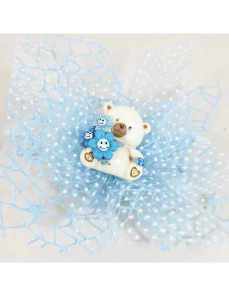 Calamita orsetto pe bomboniere battesimo maschietto