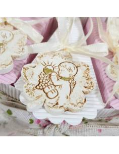 Torta Bomboniera Comunione quadrifoglio pendente per bimba 2