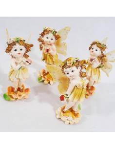 BOMBNIERE FATINA confezionata comunione CRESIMA CONFETTI E BIGLIETTINO dipinte a mano