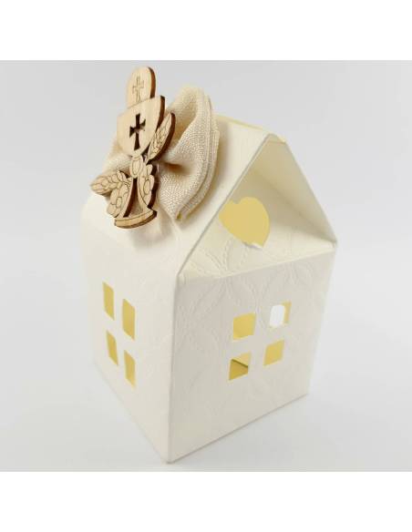Portaconfetti bomboniera Comunione bimba casetta a 0,99
