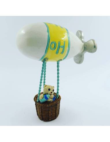 Portafoto bomboniera idea per battesimo nascita 1° compleanno con orsacchiotto palloncini assortito BIMBO