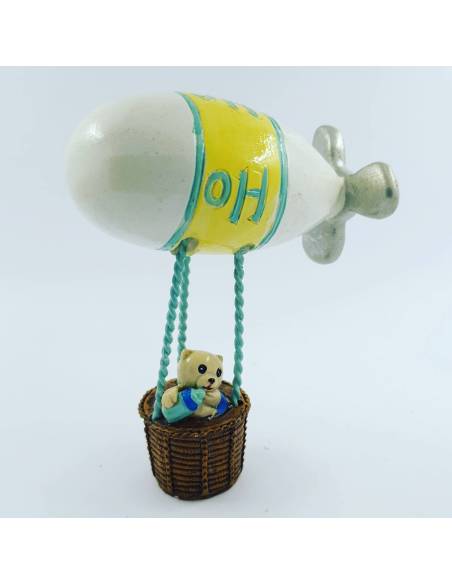 Portafoto bomboniera idea per battesimo nascita 1° compleanno con orsacchiotto palloncini assortito BIMBO