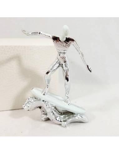 Bomboniere surf argentate statuette appoggio