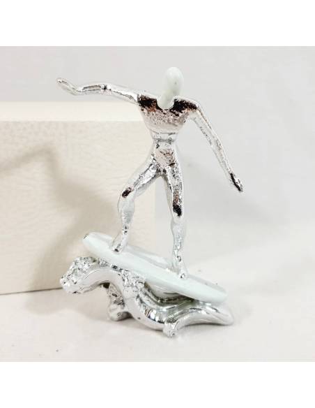 Bomboniere surf argentate statuette appoggio