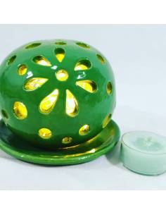 bomboniere comunione pumo traforato tea-light yankee candle