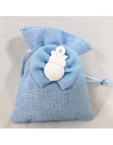 Sacchetti azzurri per nascita bimbo