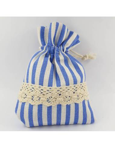Portaconfetti nascita sacchetti rigati per bimbo