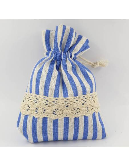 Portaconfetti nascita sacchetti rigati per bimbo
